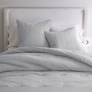 Pottery Barn‎ Honeycomb Cotton Comforter Grey Twin